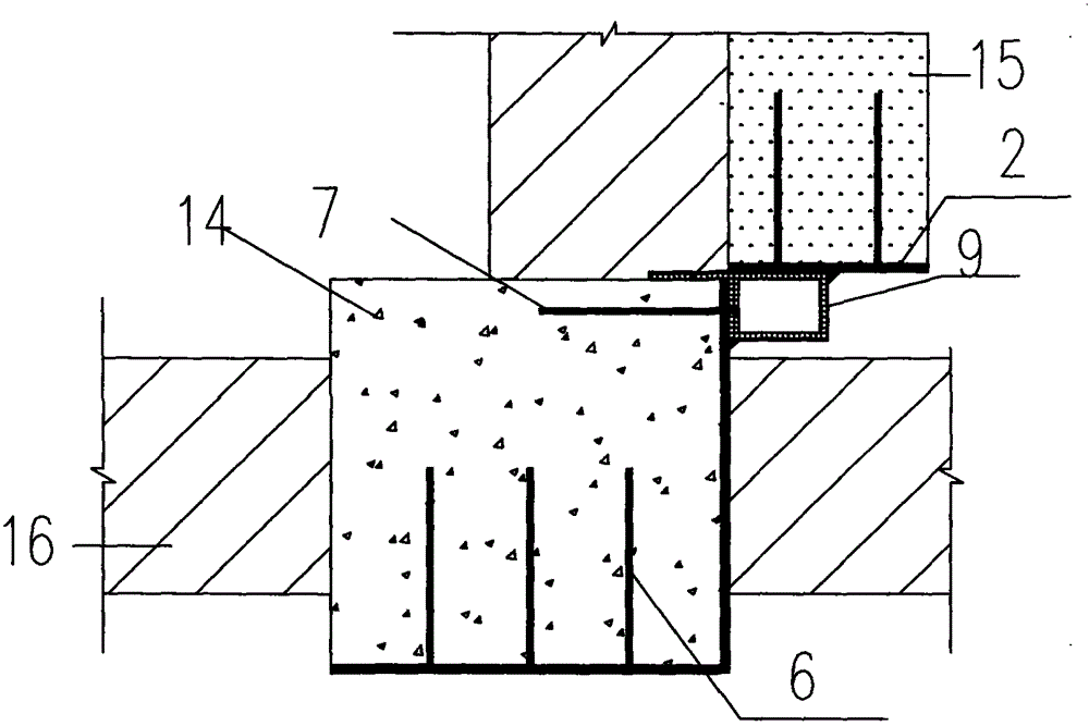 Single-span frame structure classroom combined wall board type quick reinforcing method