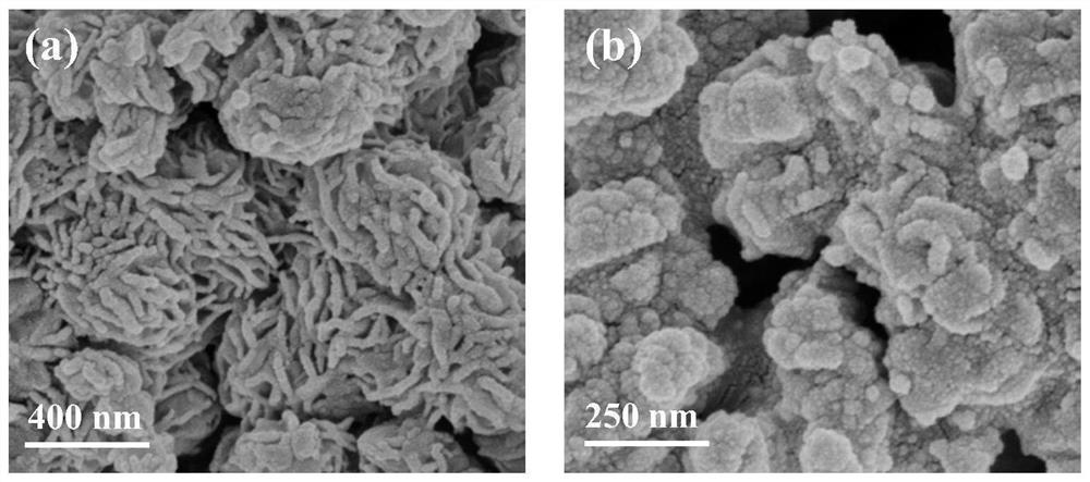 Preparation method of molybdenum disulfide/cerium oxide composite gas-sensing structure and its application in gas-sensing coatings, components and sensors