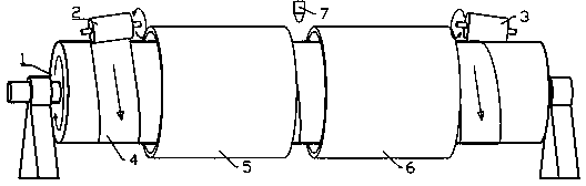 Flexible substrate foil roll-to-roll conveyer and conveying method
