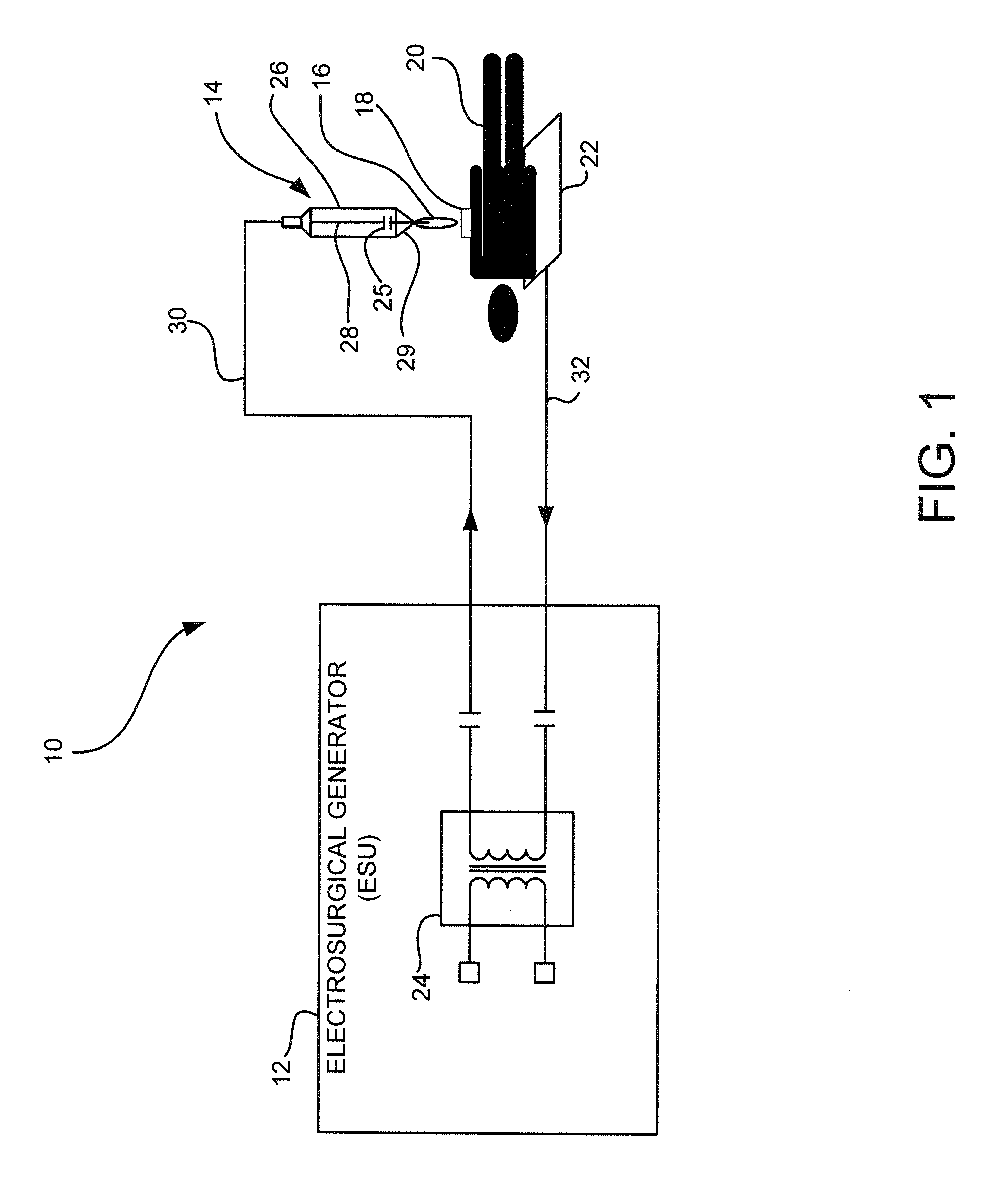 Electrosurgical apparatus with retractable blade