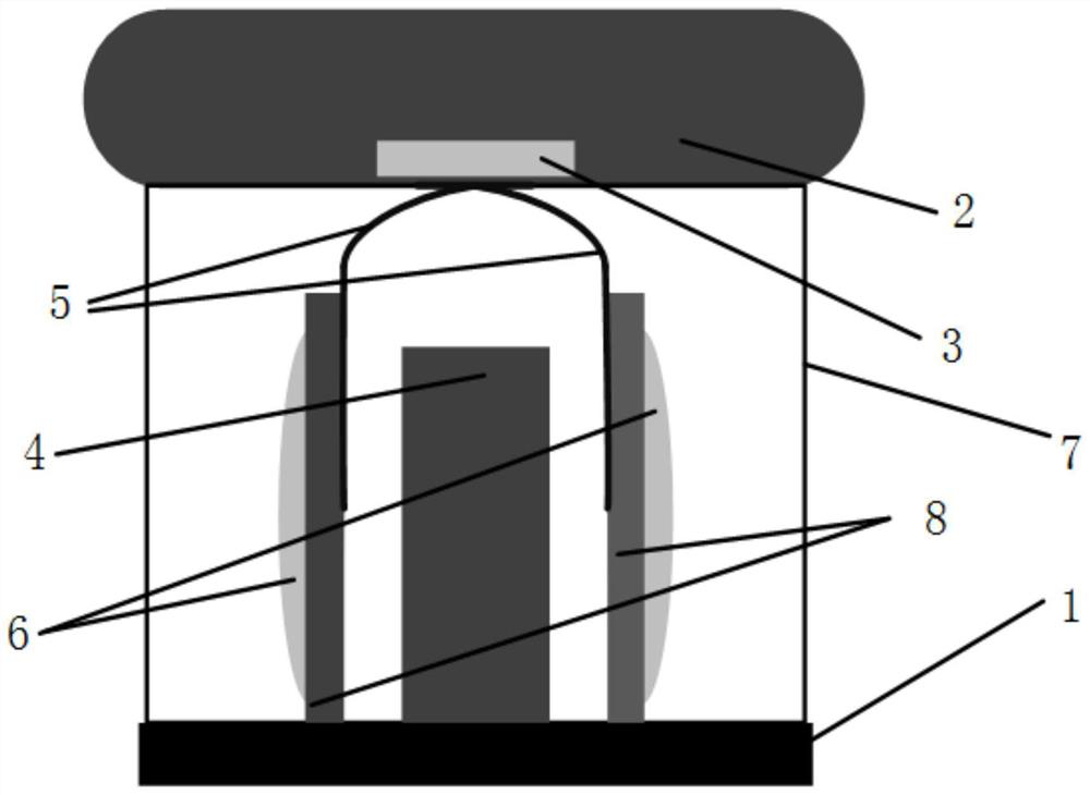 Integrated device of navigation light and navigation antenna