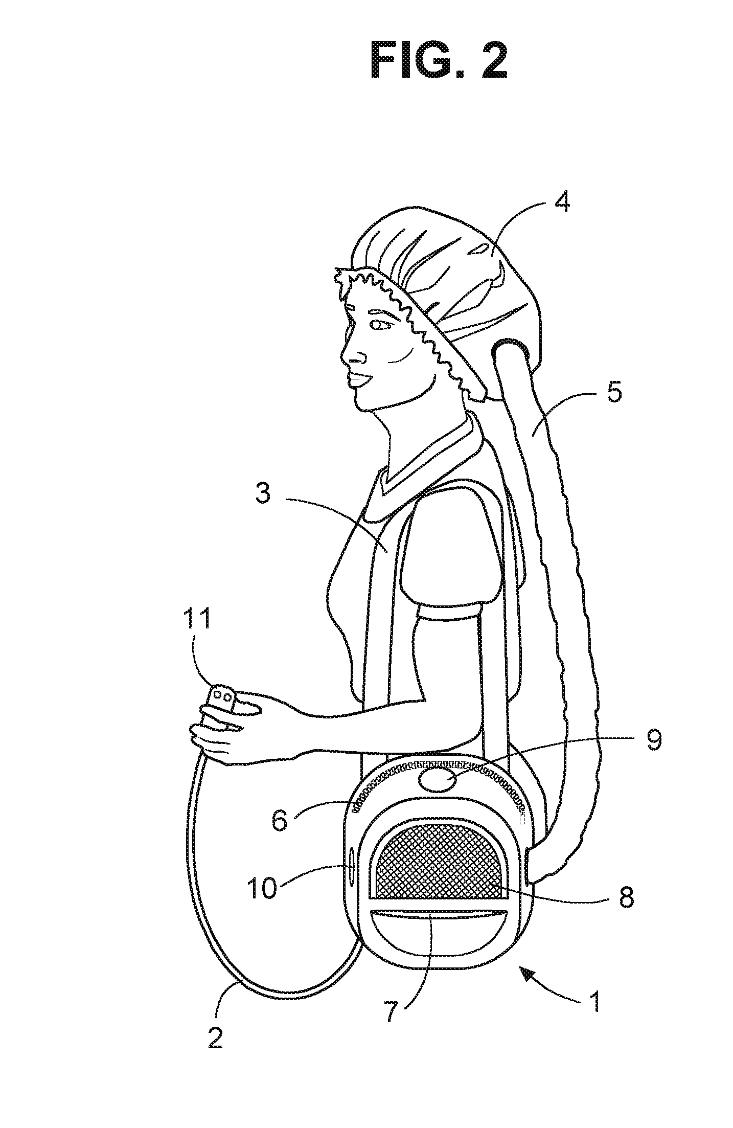 Portable hair dryer system