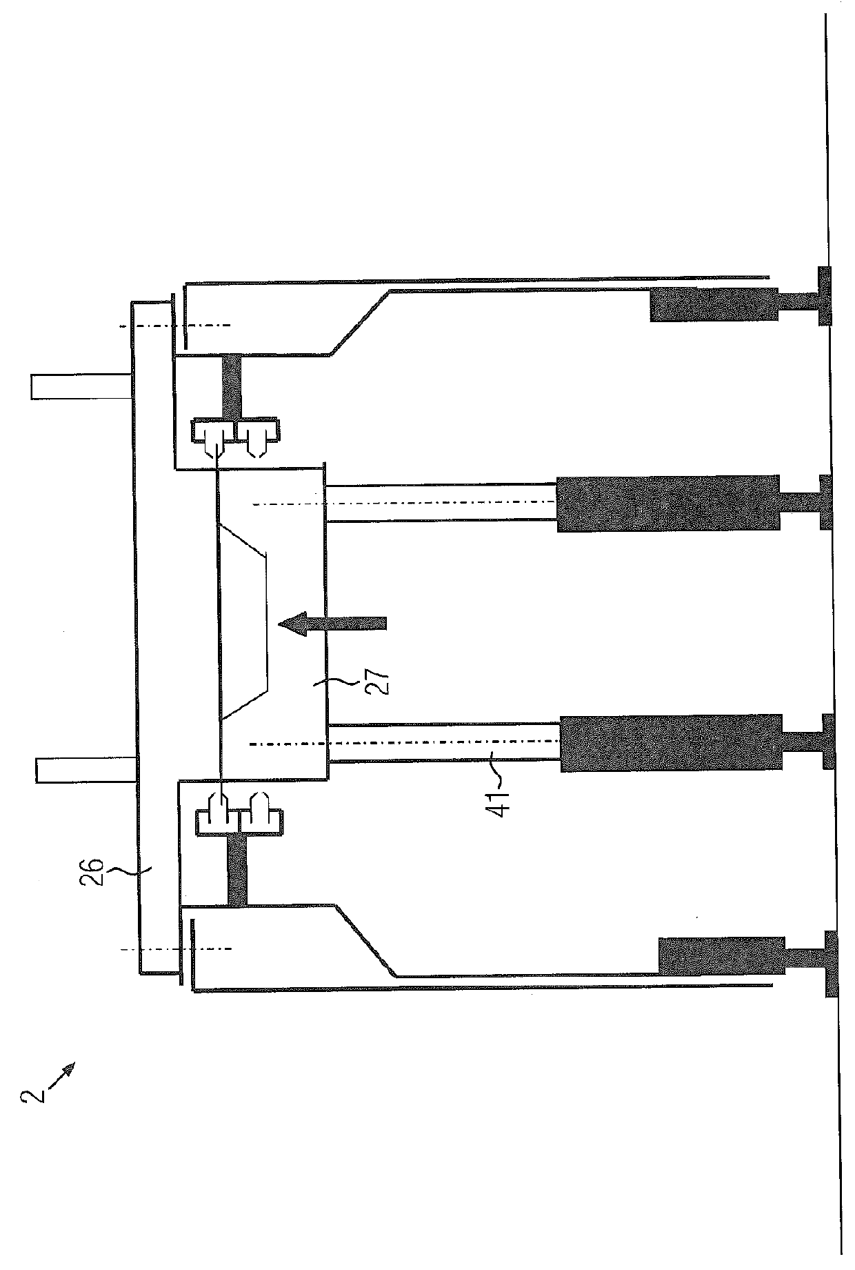 Work station for a packaging machine and tool changing method