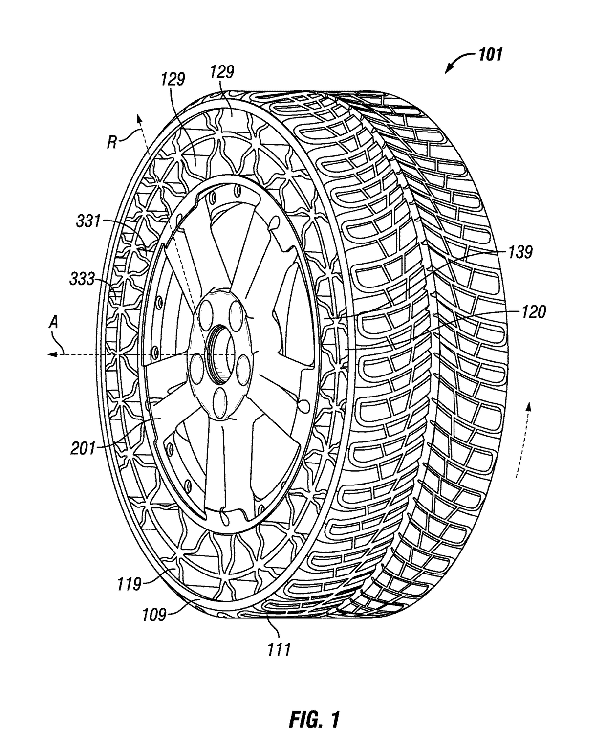 Non-pneumatic tire with multi-connection connecting elements