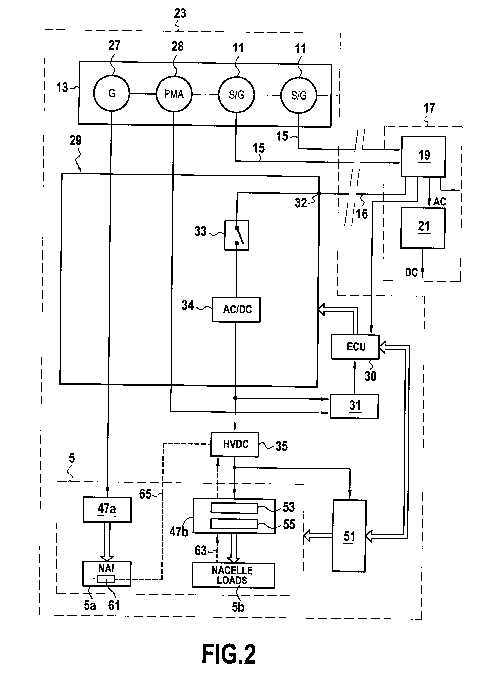 Electrical power supply circuit in an aircraft for electrical equipment including a de-icing circuit