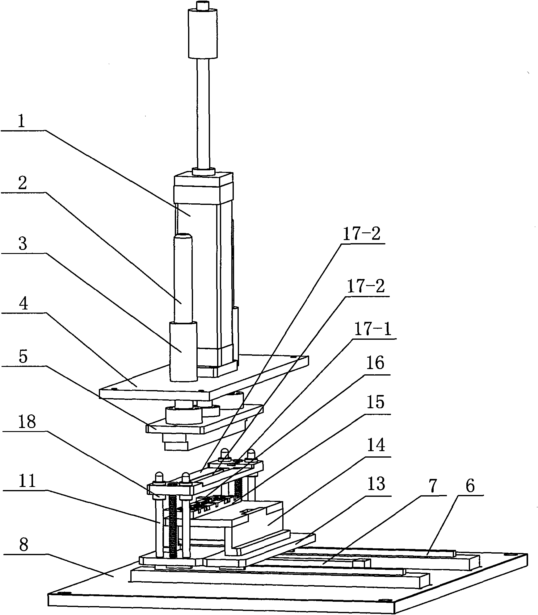 Lamp crimping and assembling mechanism