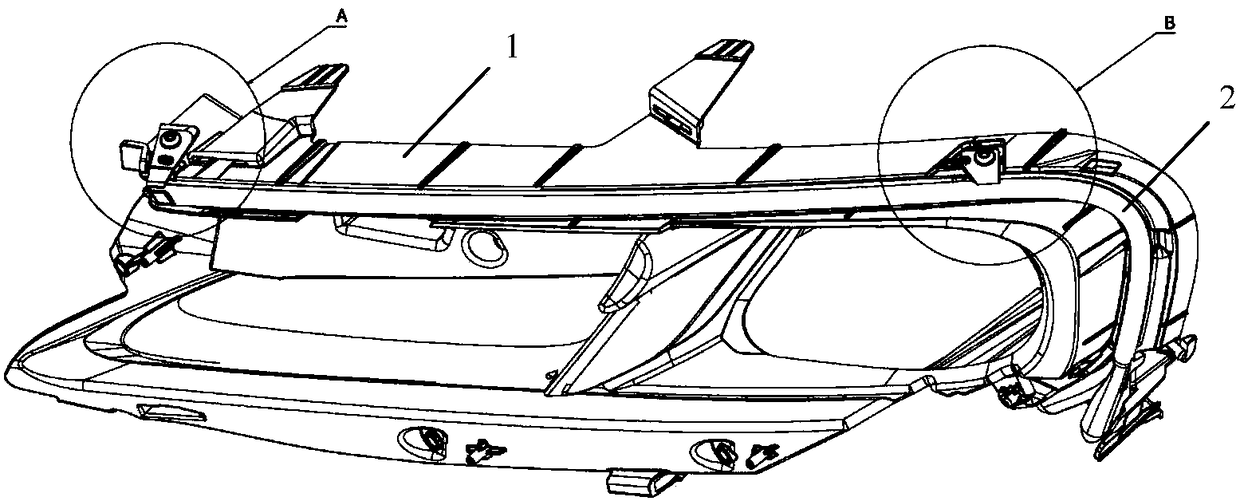 Light guide fixing assembly for vehicle lamp, vehicle lamp and vehicle