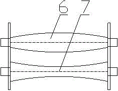 High-speed rail bridge hyperbolic pier cap forming edge rolling machine