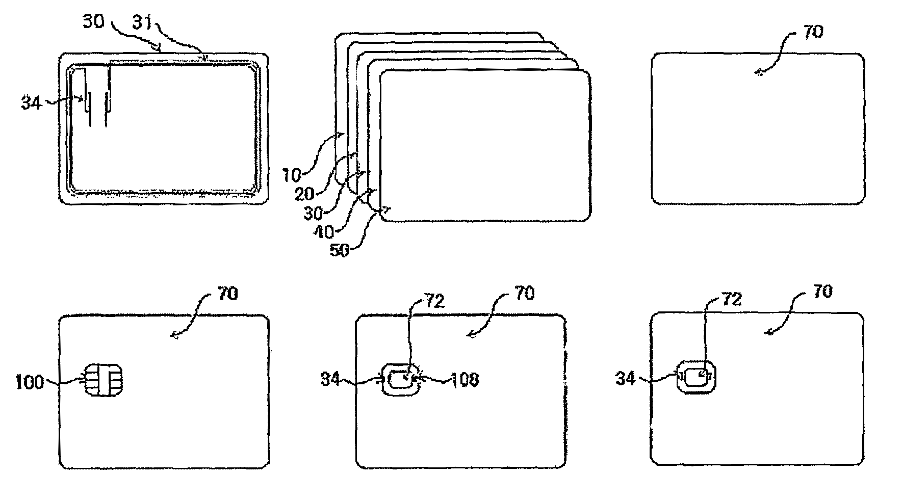 Combi-card and method for making the same