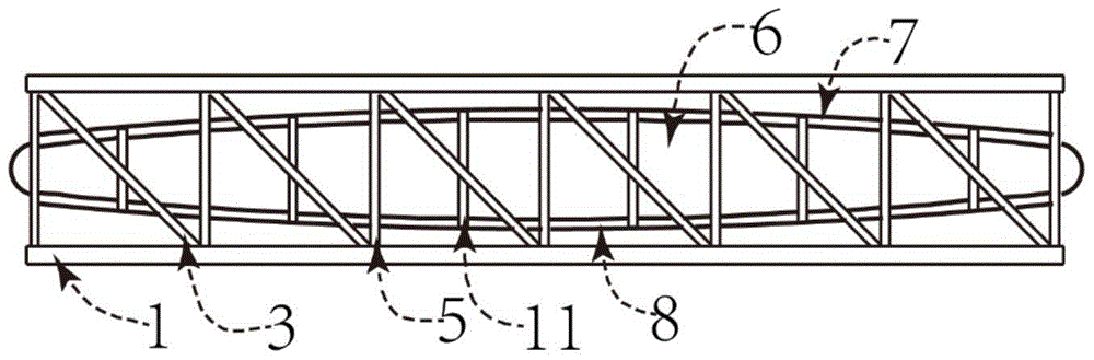 An airbag beam truss for large offshore platforms