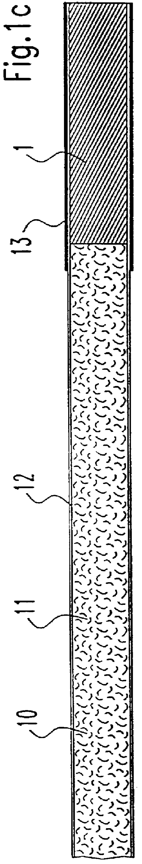 Biodegradable filter material and method for its manufacture