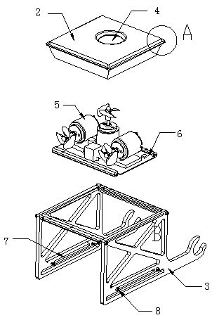 Heat radiation support with splicing function