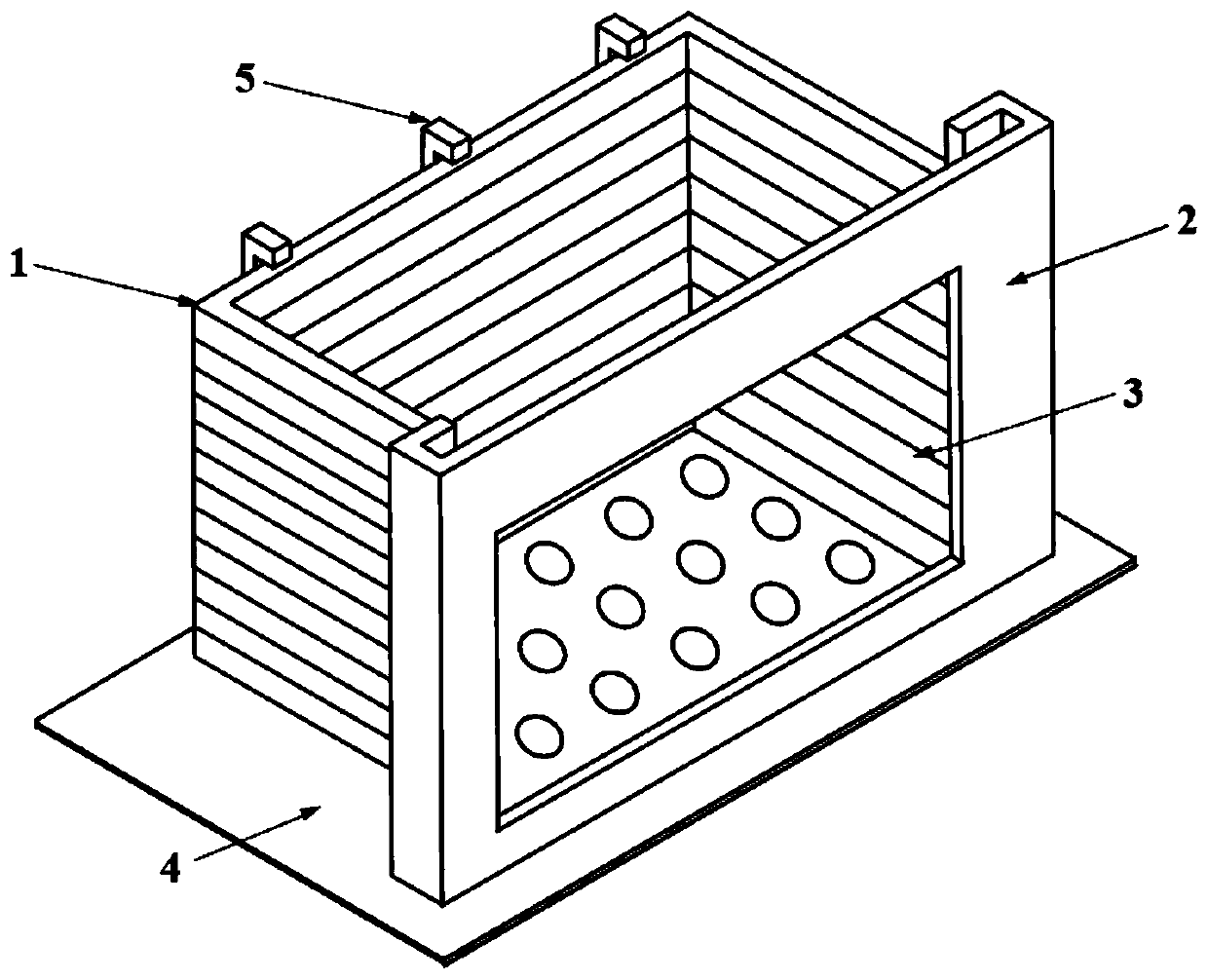 Transparent shearing model box for vibration table test
