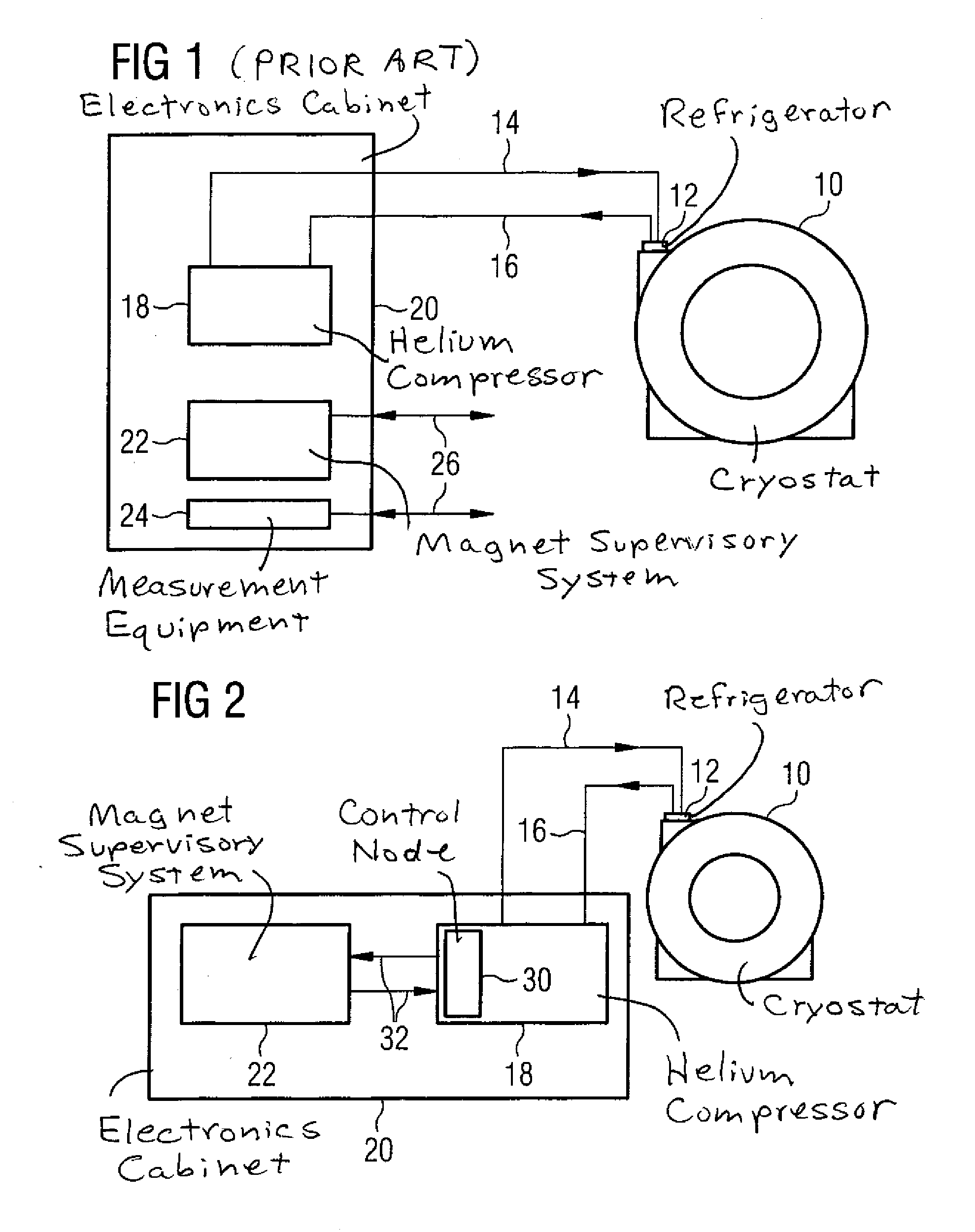 Helium compressor with control for reduced power consumption
