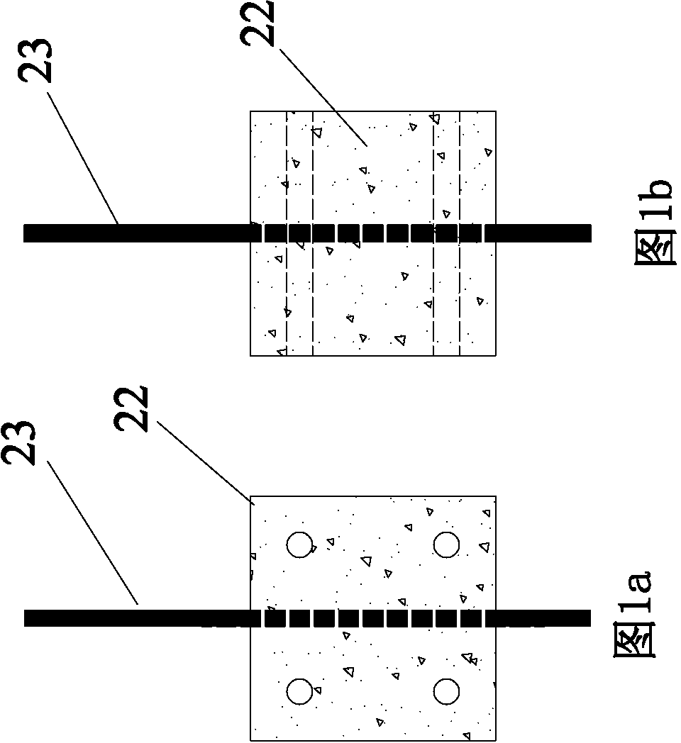 Device and method for testing adhesive property between fiber reinforce plastic (FRP) rib and concrete under complicated stress state