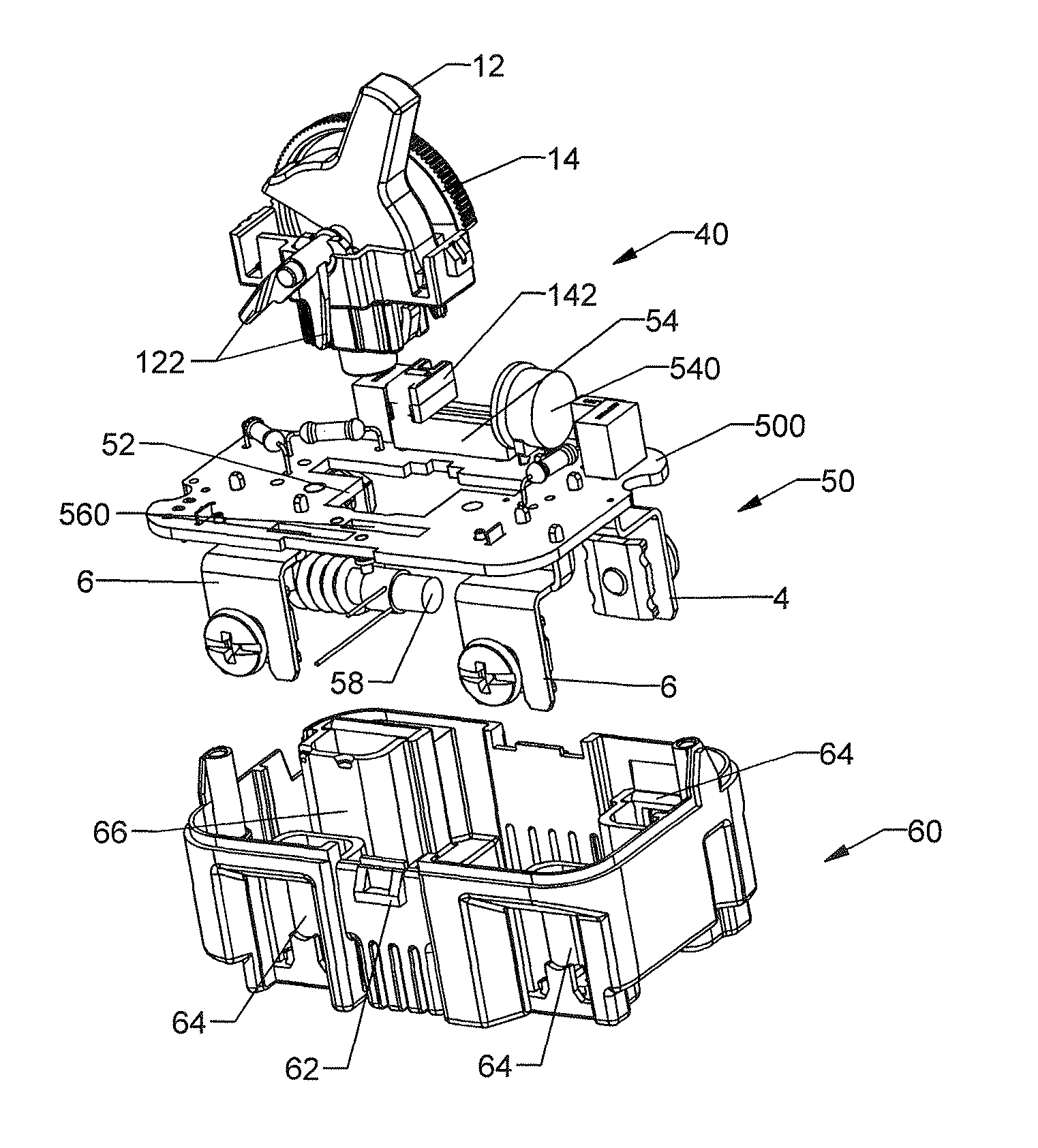 Toggle switch and variable actuator control
