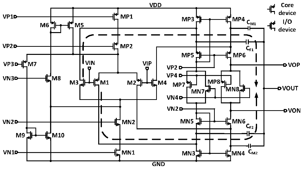 High-bandwidth high-swing linear amplifier applied to envelope tracking power supply modulator