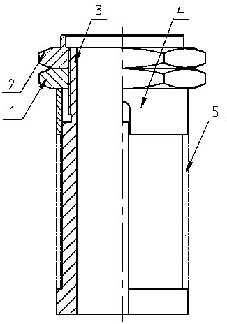 Piston ring clamp set for rapid clamping and thread locking prevention