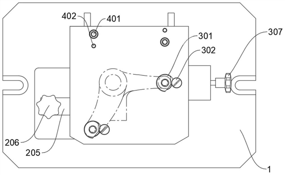 Machining clamp for lever part drilling