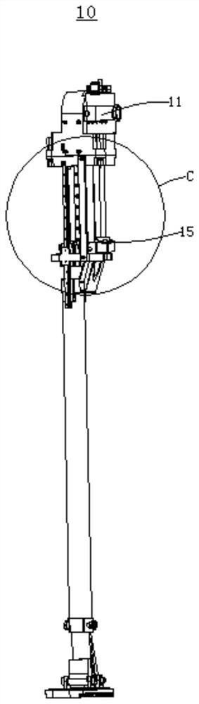 Mechanical leg of foot type robot and foot type robot