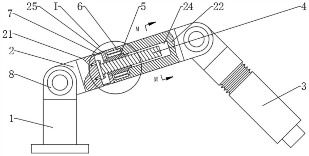 Machining arm