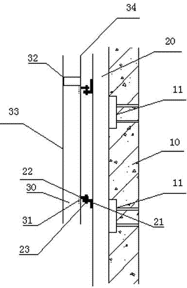 Thermoplastic non-metal composite material curtain wall board for architectural decoration and preparation method thereof
