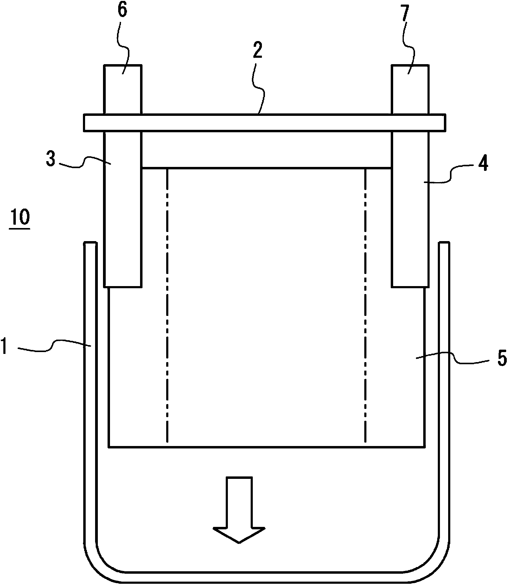 Battery container and method of fabricating same
