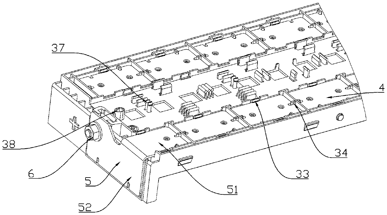 Battery module and wire harness plate assembly thereof and transfer conductive bar