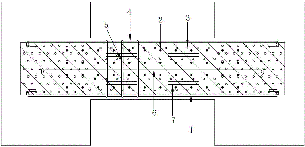 Double-perforated steel plate-concrete combined coupling beam