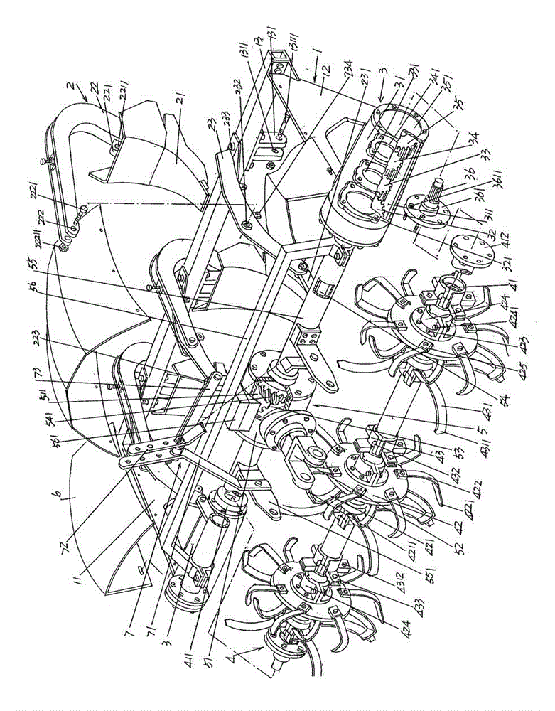 Ridging device for planting strawberries