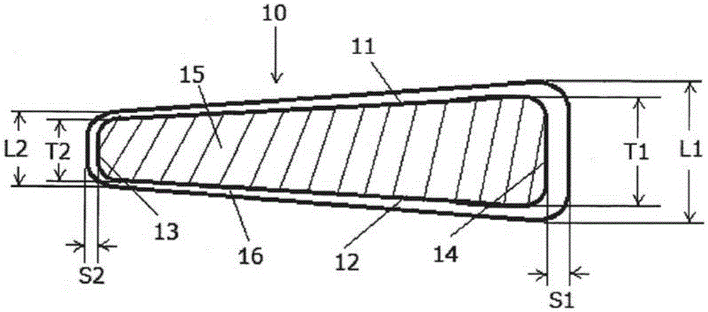 Flat coil flat insulated electric wire and manufacturing method for same