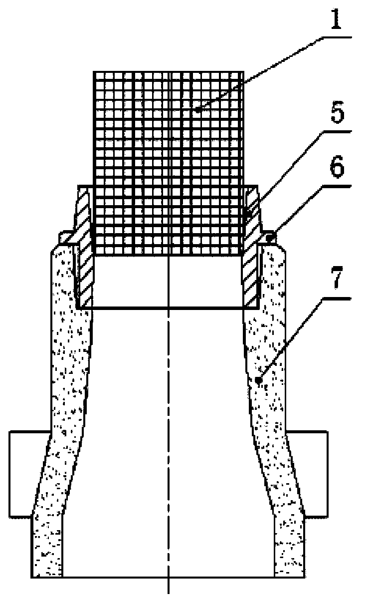 Casting pouring gate structure of hub