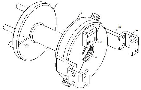 Disc brake device for kinetic energy conversion of new energy automobile