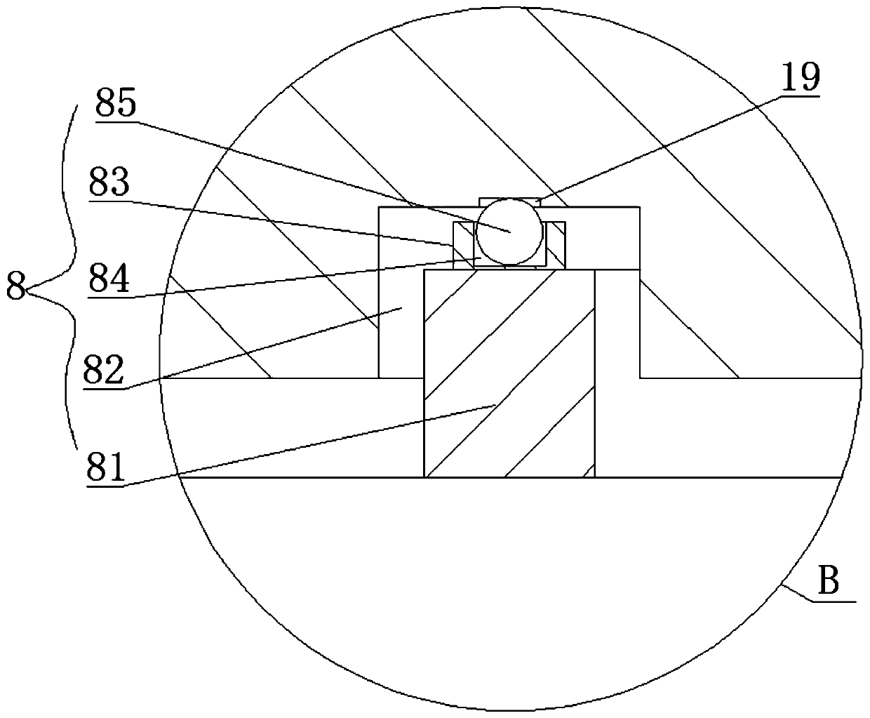 Efficient intelligent device for sticking connecting paper in gift box automatically