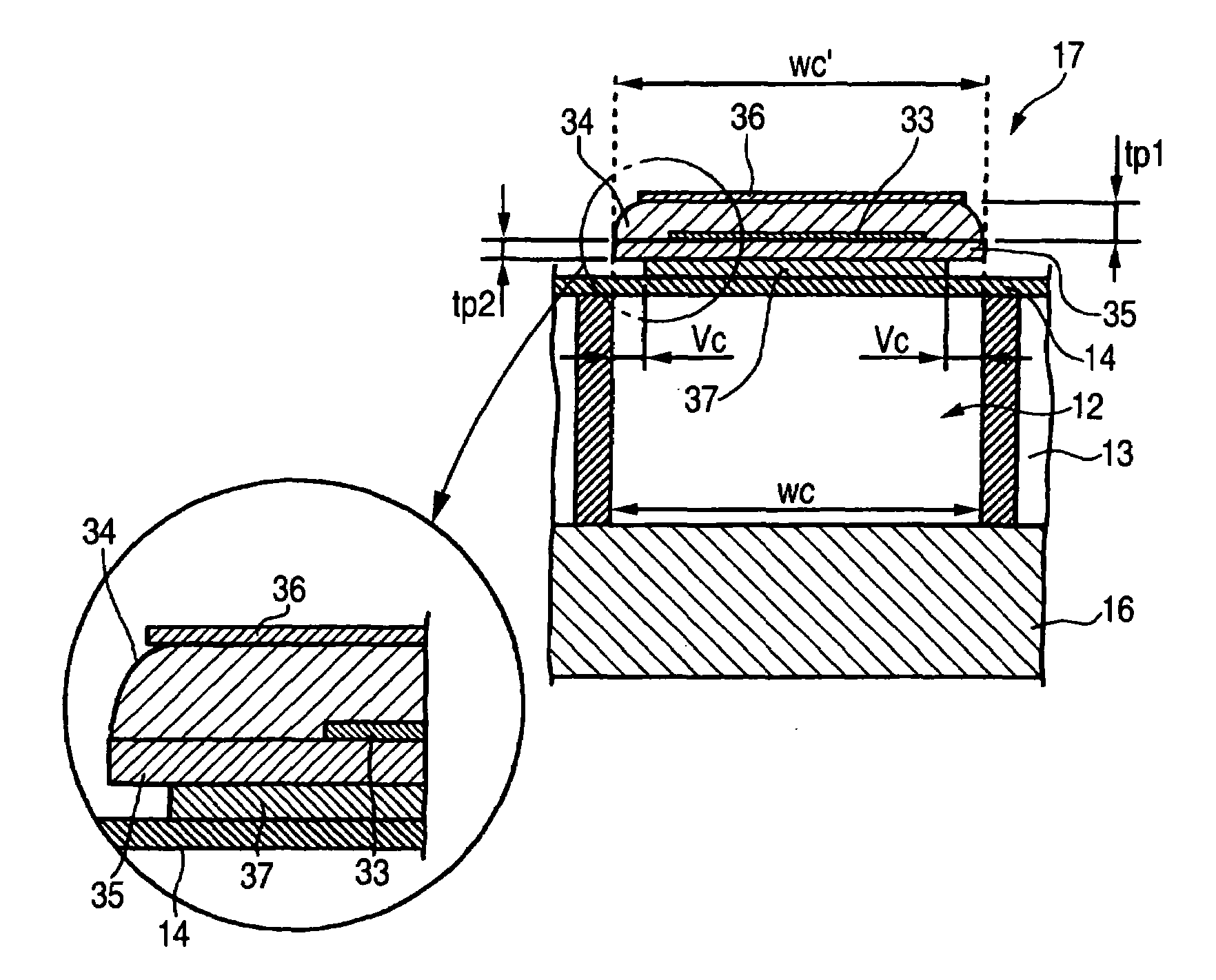 Piezoelectric actuator and fluid ejection head having the same