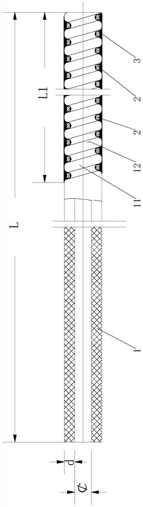 Forceps channel tube of medical flexible endoscope and preparation method of forceps channel tube