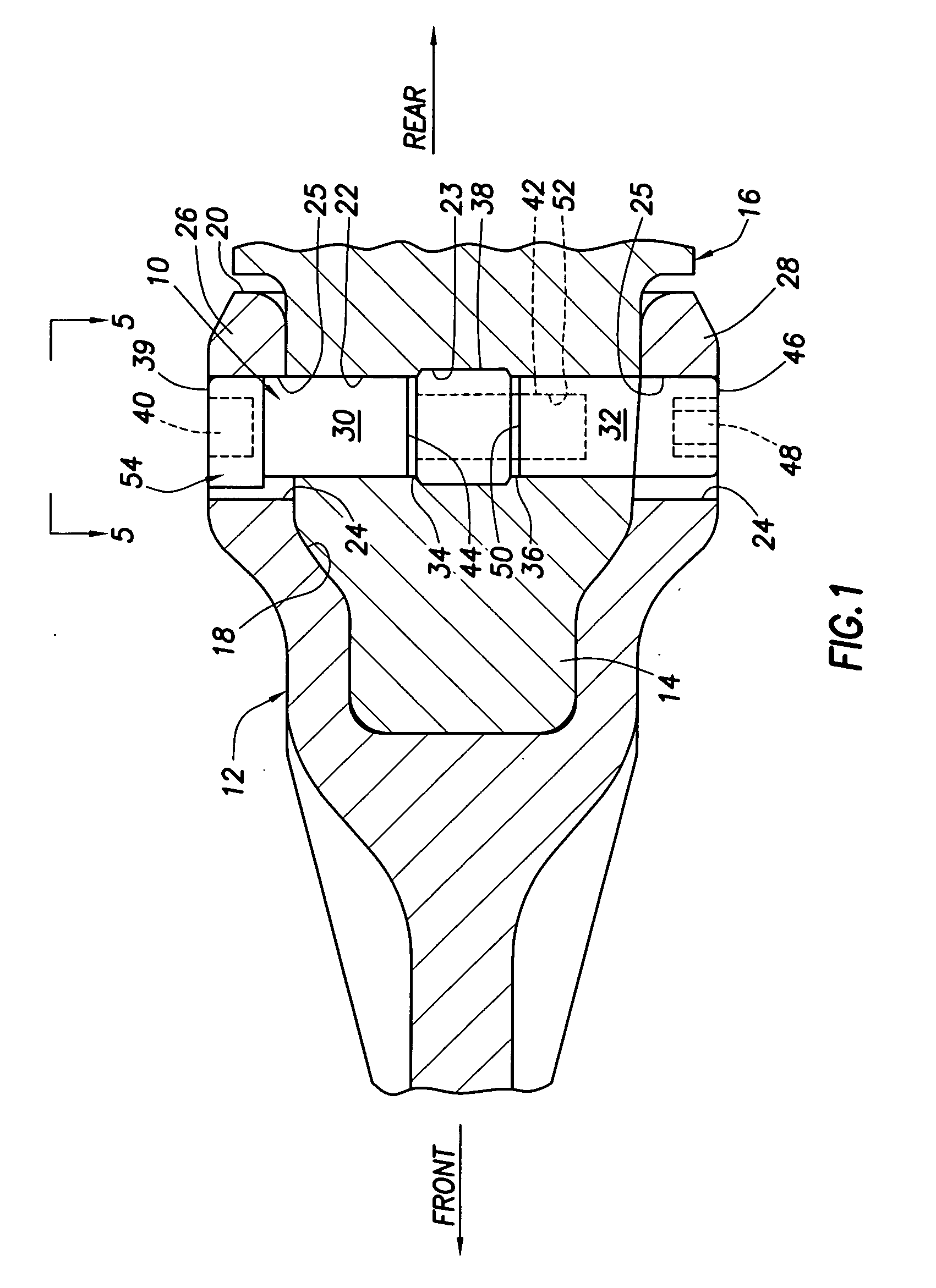 Cammed connector pin assembly and associated excavation apparatus