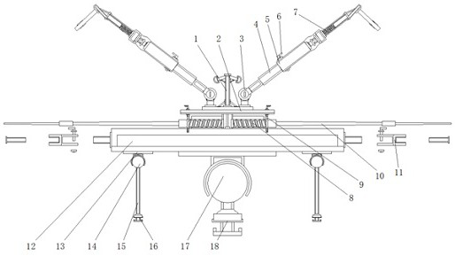Mounting and fixing assembly with self-locking structure for chipping machine fly cutter