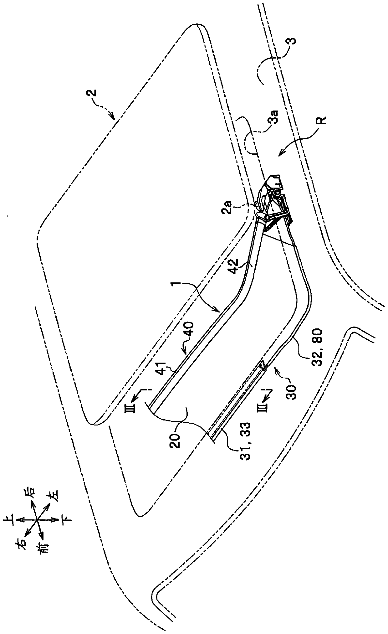 Deflector structure for sunroof device