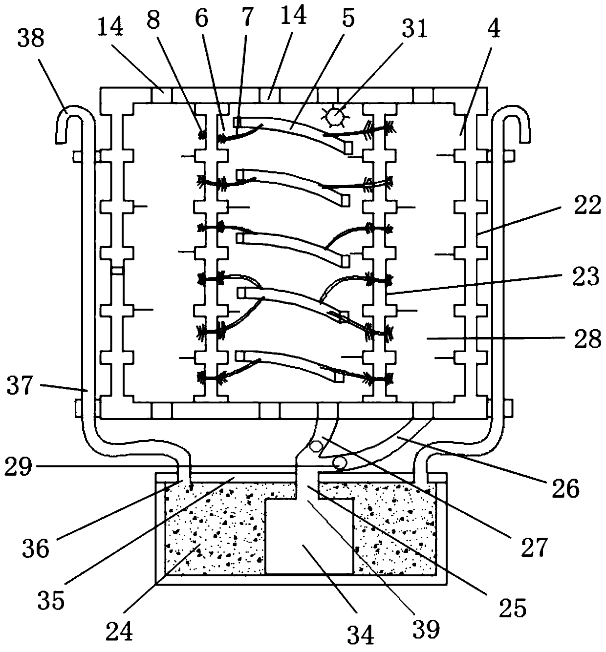 Rotary three-dimensional planting device