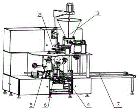 Spring roll automatic forming device