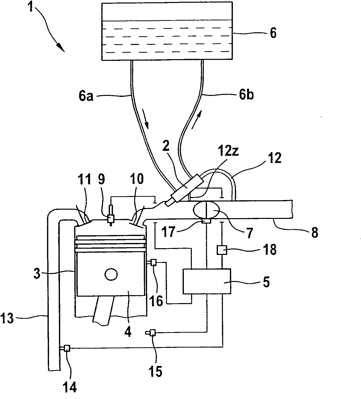 Compact type ejection apparatus provided with injector opening inward
