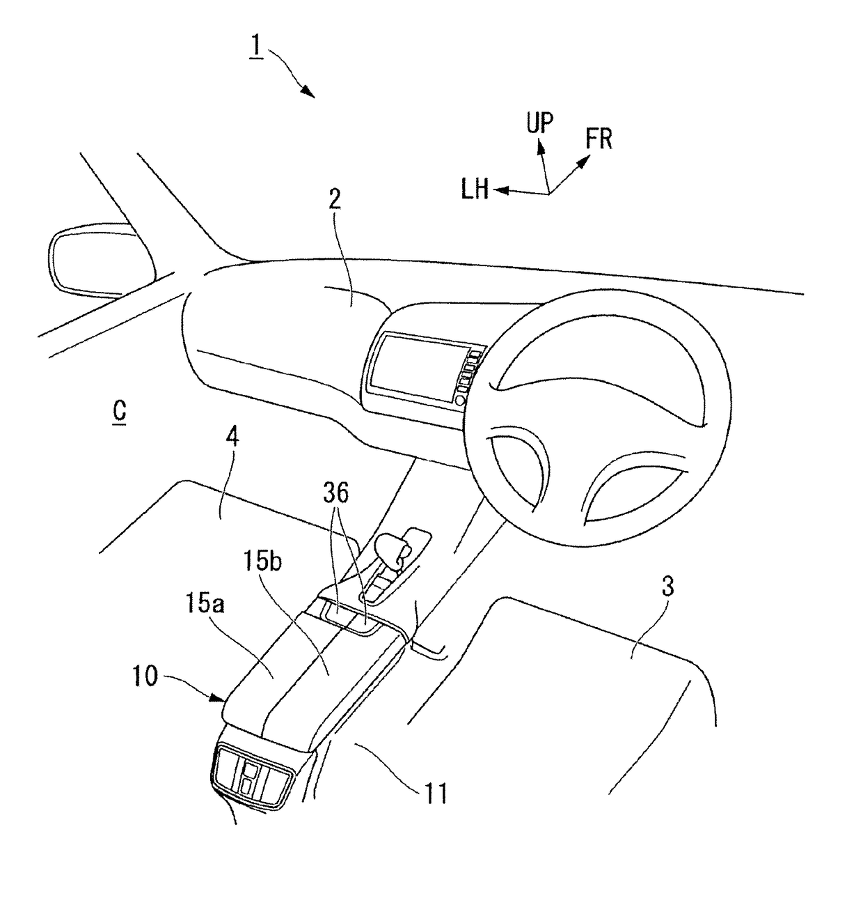 Console apparatus for automobile