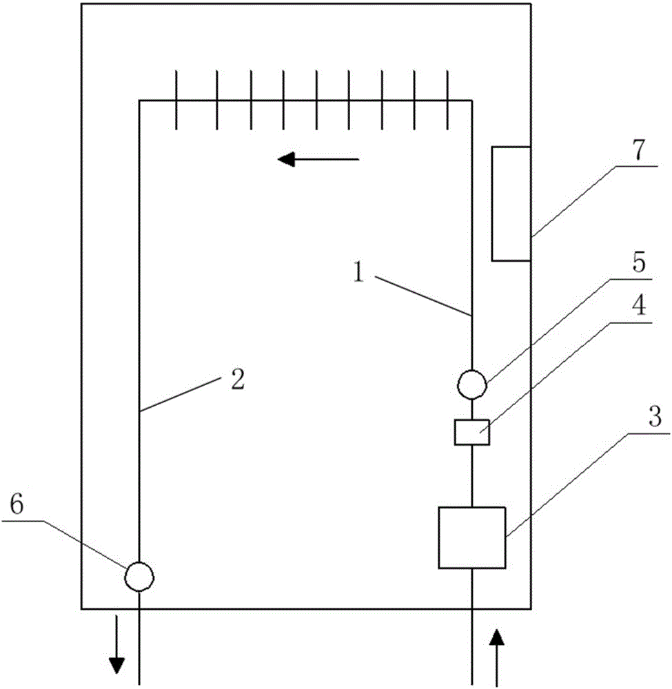 Control method of central gas water heater