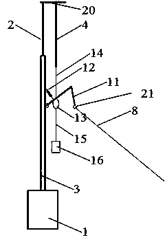 Device for temporary slope stability monitoring