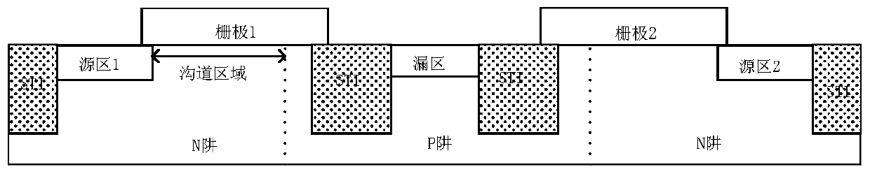 A lateral double-diffusion semiconductor device based on parasitic finfet