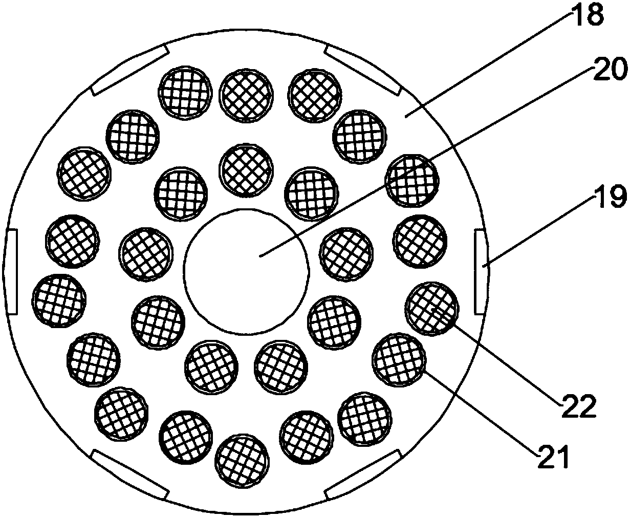 A multi-stage grinding and stirring device for graphene slurry