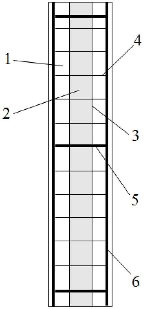 Self-repairing concrete, prefabricated embedded column core concrete composite column and preparation method