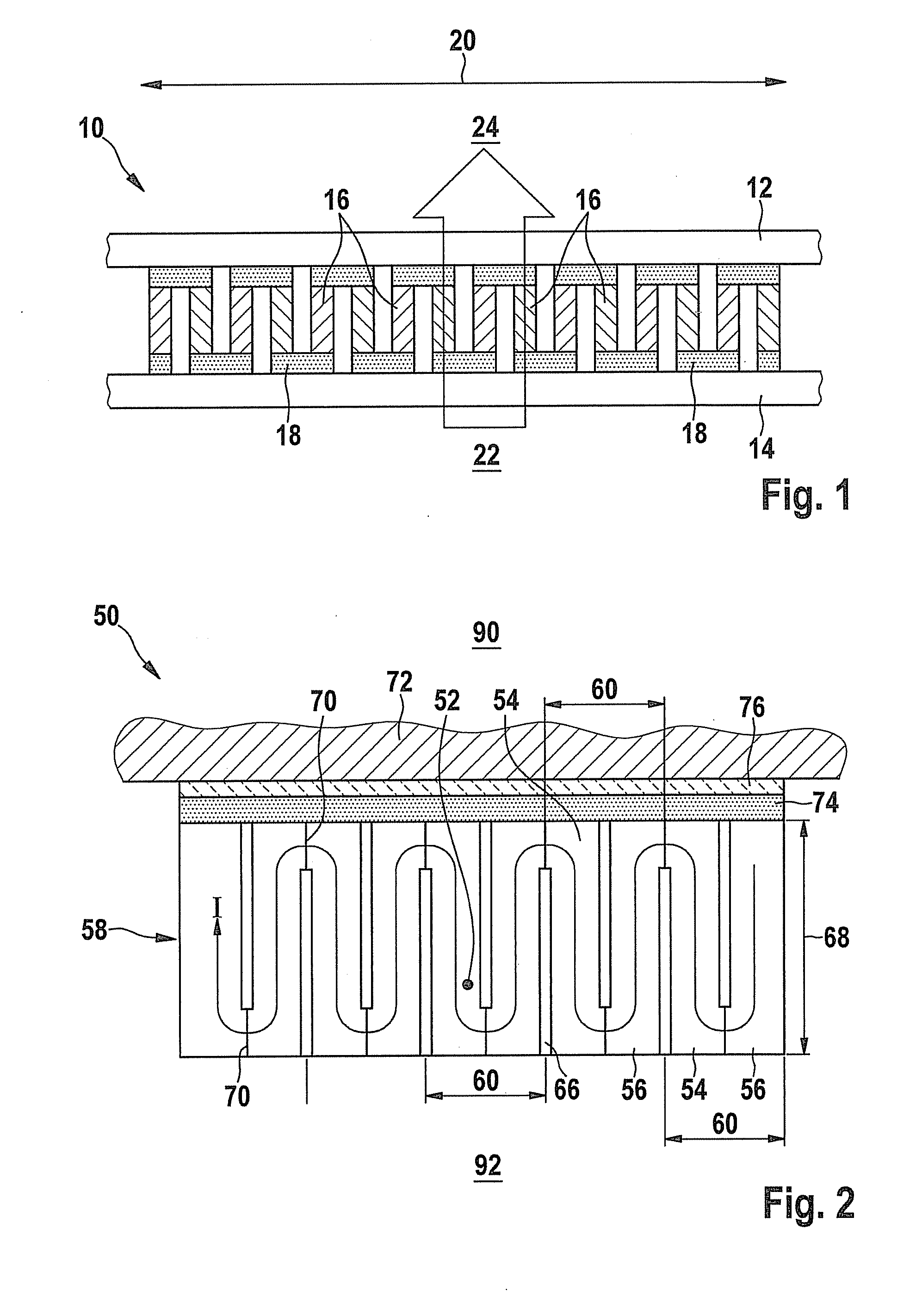 Thermoelectric generator including a thermoelectric module having a meandering p-n system