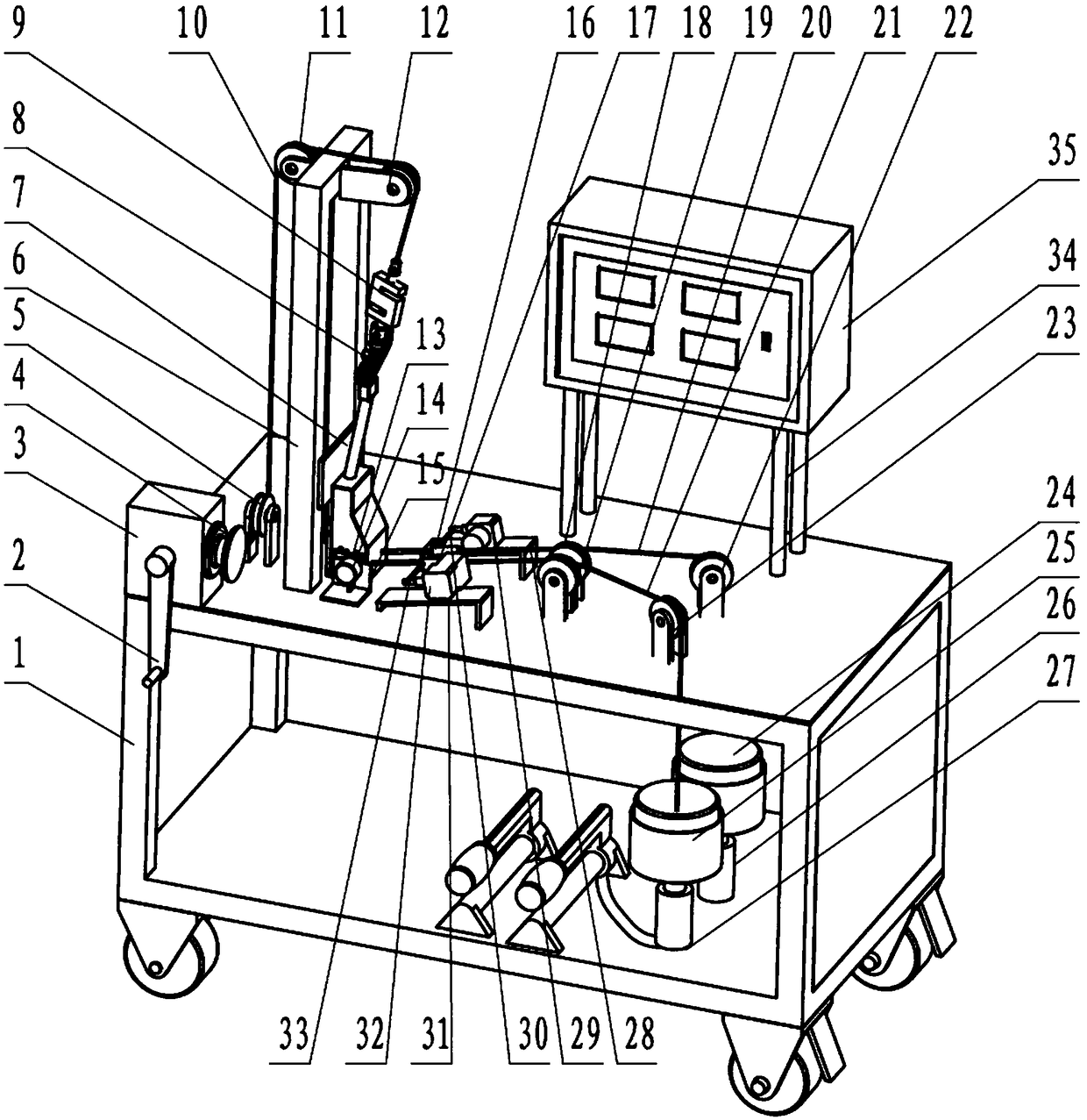 Performance detection device for ejection control mechanism and application method thereof